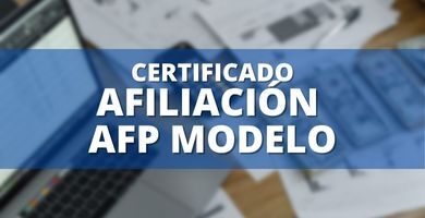 Certificado de Afiliación AFP Modelo - Chile 1 Certificado afiliacion afp modelo gratis