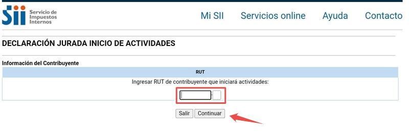 solicitar certificado de inicio de actividades