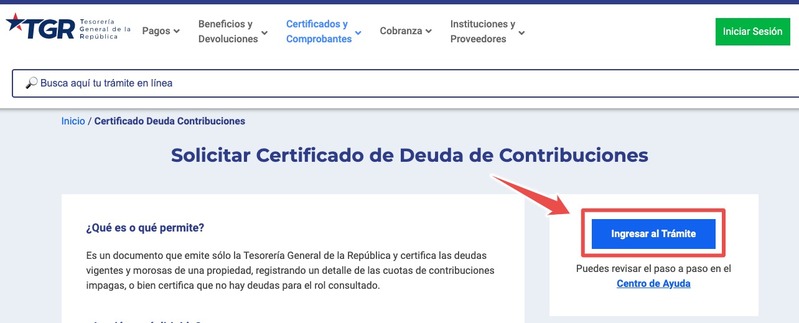 certificado de pago de deuda de contribuciones