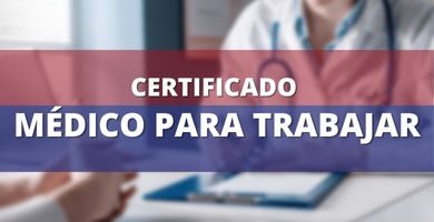 certificado médico para trabajo online