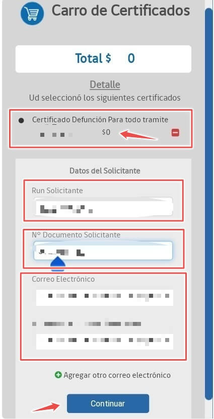 Certificado de Defunción - Chile 15 sacar certificado de defuncion sin rut