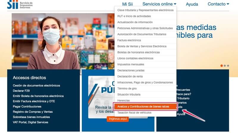 sii certificado de avaluo fiscal